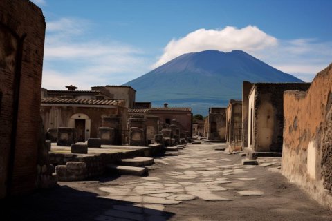 Pompeii og Vesuv
