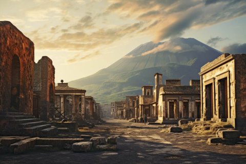 Antika Pompeji-rundtur
