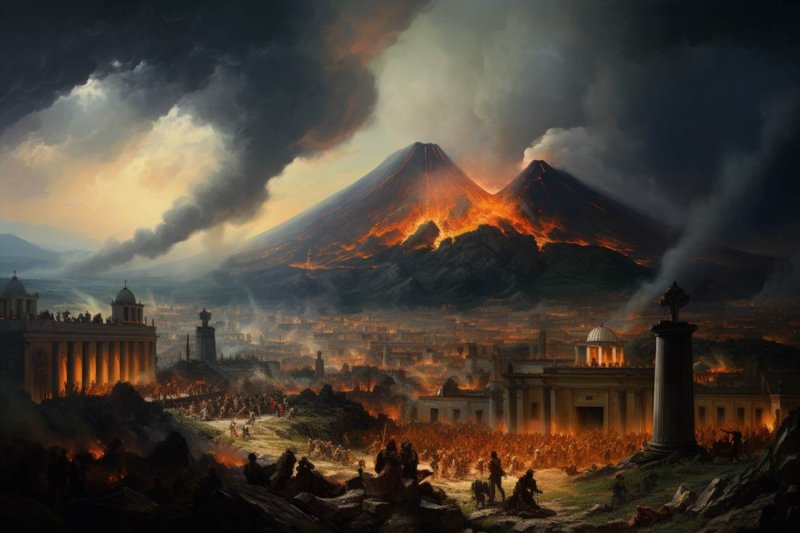 Cuda wulkaniczne Pompeje i Wezuwiusz